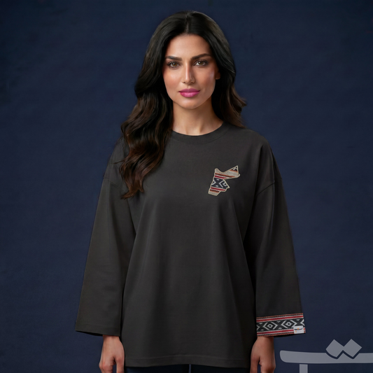 تيشرت كم طويل سدو الخارطة